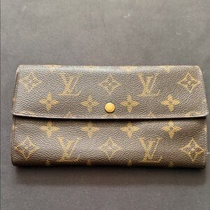 Louis Vuitton Gold and Brown Monogram Wallet
